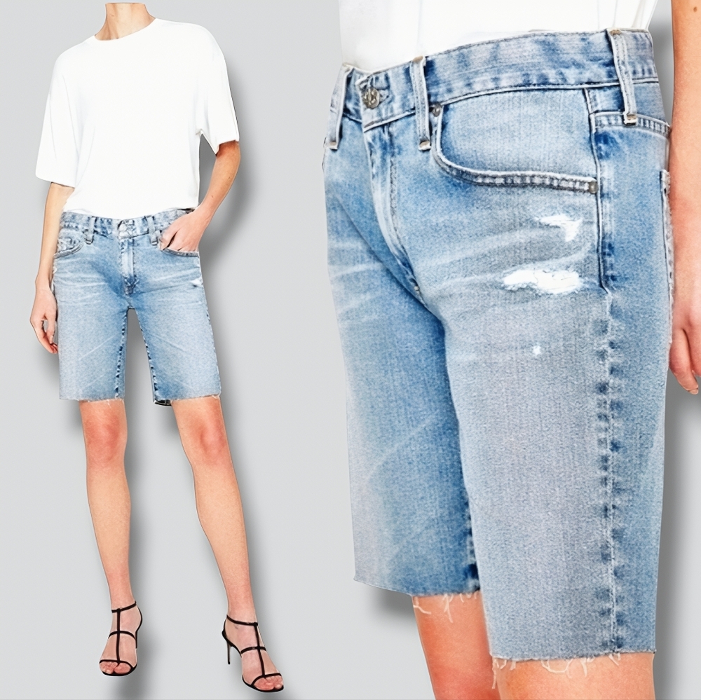 Adriano Goldschmied AG-ED Distressed Nikki shorts 25